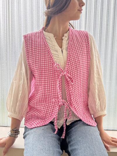 gilet vichy
