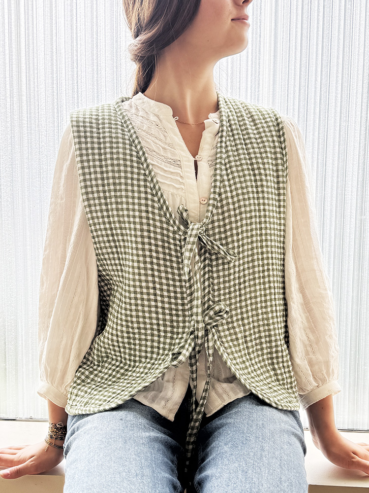 gilet vichy