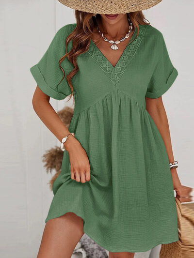 robe Delos kaki