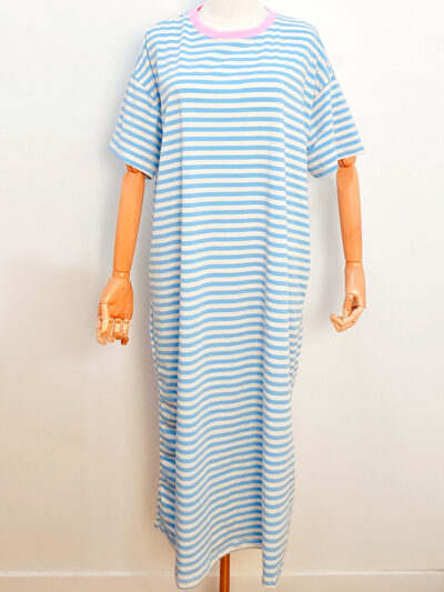 robe rayures bleues